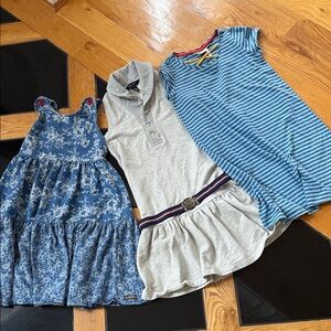 Stylish Blue and Gray Dresses Set